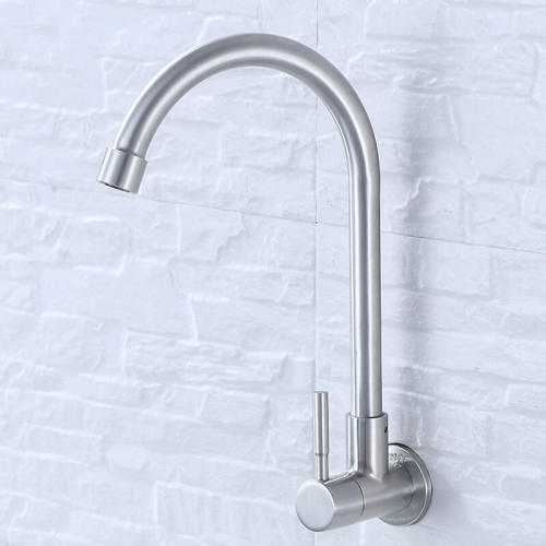 Cold Water Wet Bar Sink Faucet Single Handle Single Hole Brush