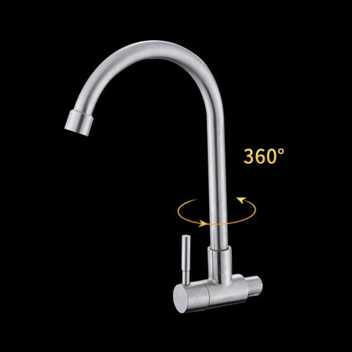 Cold Water Wet Bar Sink Faucet Single Handle Single Hole Brush