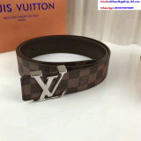 Louiis Vuittonn Damier ebene belt 38mm MJ16 7070606