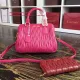 Miu Miuu original Oil wax 27CM Top handle bag JLY6010573