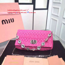 Miu Miuu original NAPPA CRISTAL mini shoulder bag JLY6010244