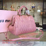 Miu Miuu original Oil wax 33CM Top handle bag JLY6010583