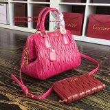 Miu Miuu original Oil wax 27CM Top handle bag JLY6010573