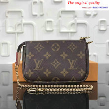 Louiis vuittonn original monogram mini pochette accessories wallet N58009