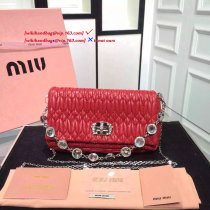 Miu Miuu original NAPPA CRISTAL mini shoulder bag JLY6010242