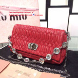 Miu Miuu original NAPPA CRISTAL mini shoulder bag JLY6010242