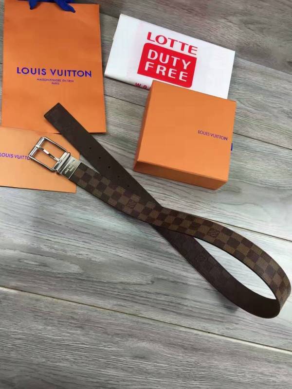 Louiis Vuittonn original Damier Ebene belt MJ28 6120751