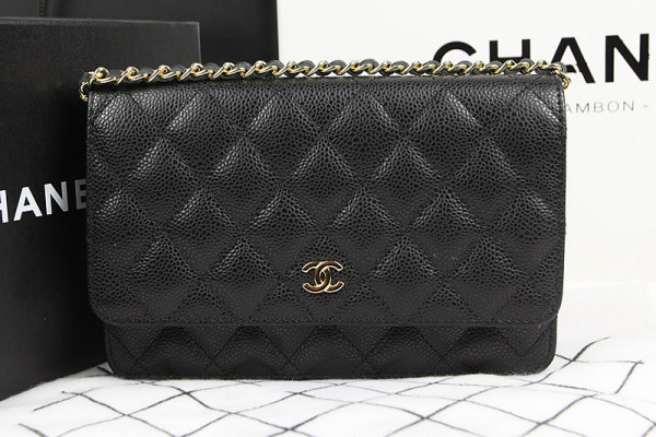 Channnel Original Leather Long Chain Shoulder Handbag 2B075C046