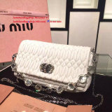 Miu Miuu original NAPPA CRISTAL mini shoulder bag JLY6010241