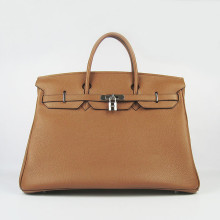 Hermes Birkin 40CM Silver Hardware Brown