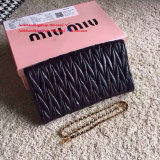 Miu Miuu original MATELASSE Clutch on chain JLY6010352