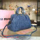 Miu Miuu original Oil wax 33CM Top handle bag JLY6010581