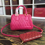 Miu Miuu original Oil wax 27CM Top handle bag JLY6010573