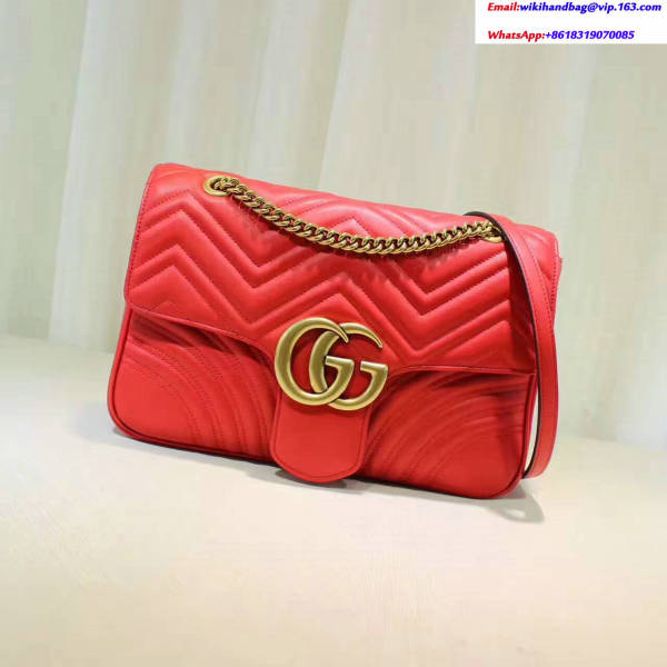 Guccii GG Marmont matelassé shoulder bag 443496 EY7041185