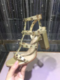 Valentino Garavani Rockstud calfskin high heel 95MM 9031051