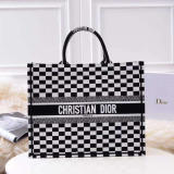 Dior book tote in black and white oblique bag BF45 9130101