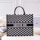 Dior book tote in black and white oblique bag BF45 9130101
