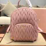 Miumiu 4 colors lambskin Matelasse Medium Backpack JLY9042464