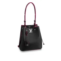 Louis vuitton calfskin leather lockme-bucket M54677 9050858