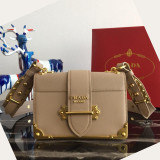 Prada original Cahier studded leather bag 1BD045 XM9052831