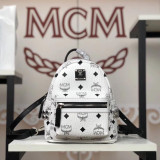 MCM Super mini 11 Colors Stark Side Studs Bebe Boo Backpack in Visetos BH9061905