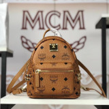 MCM Super mini 11 Colors Stark Side Studs Bebe Boo Backpack in Visetos BH9061905