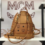 MCM Super mini 11 Colors Stark Side Studs Bebe Boo Backpack in Visetos BH9061905