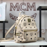 MCM Super mini 11 Colors Stark Side Studs Bebe Boo Backpack in Visetos BH9061905