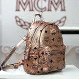 MCM Super mini 11 Colors Stark Side Studs Bebe Boo Backpack in Visetos BH9061905