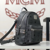 MCM Super mini 11 Colors Stark Side Studs Bebe Boo Backpack in Visetos BH9061905