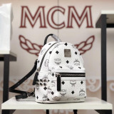 MCM Super mini 11 Colors Stark Side Studs Bebe Boo Backpack in Visetos BH9061905