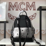 MCM Super mini 11 Colors Stark Side Studs Bebe Boo Backpack in Visetos BH9061905