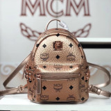 MCM Super mini 11 Colors Stark Side Studs Bebe Boo Backpack in Visetos BH9061905