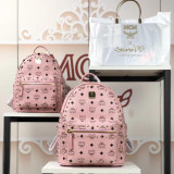 MCM 6 Colors Stark Side Studs Bebe Boo Backpack in Visetos BH9061908