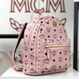 MCM 6 Colors Stark Side Studs Bebe Boo Backpack in Visetos BH9061908