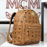 MCM 6 Colors Stark Side Studs Bebe Boo Backpack in Visetos BH9061908