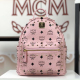 MCM 6 Colors Stark Side Studs Bebe Boo Backpack in Visetos BH9061908