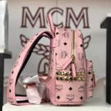 MCM 11 Colors Stark Side Studs Bebe Boo Backpack in Visetos BH9061915