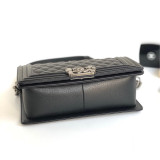 Chanel original Grained Calfskin Leboy handbag 25CM SL9070407