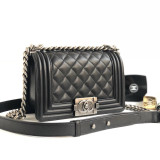 Chanel original Lambskin Leboy handbag 20CM SL9070405