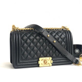 Chanel original Grained Calfskin Leboy handbag 25CM SL9070407