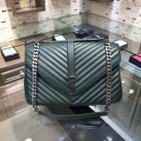 Saint Laurent Original college Large in Matelasse “Y” leather 392738 FT9070702