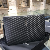 Saint Laurent Original Monogram Clutch leather FT9070715