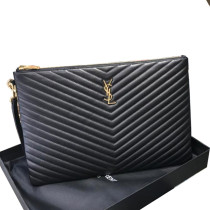 Saint Laurent Original Monogram Clutch leather FT9070715