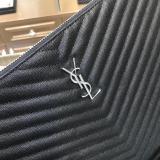 Saint Laurent Original Monogram Clutch leather FT9070715