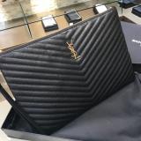 Saint Laurent Original Monogram Clutch leather FT9070715