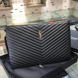 Saint Laurent Original Monogram Clutch leather FT9070715