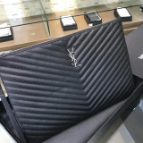 Saint Laurent Original Monogram Clutch leather FT9070715