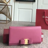 Ferragamo 6 colors Original Vara Family wallet 22A90 FH9071332