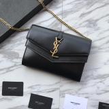 Saint Laurent 2 colors Original Sulpice Chain Wallet In Smooth Leather MTX9071738